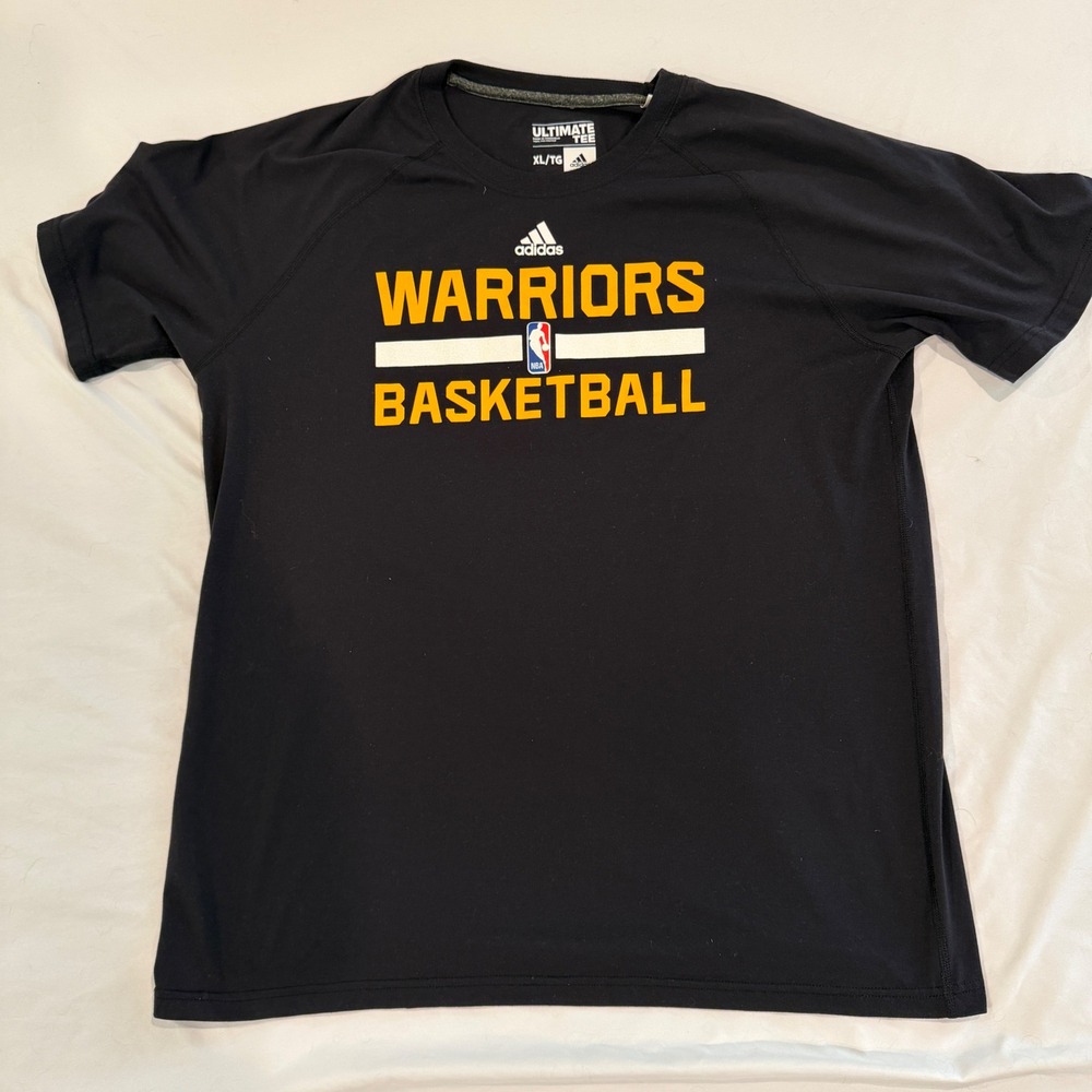 Adidas Golden State Warriors Basketball Ultimate Tee Black Mens XL T-Shirt NBA